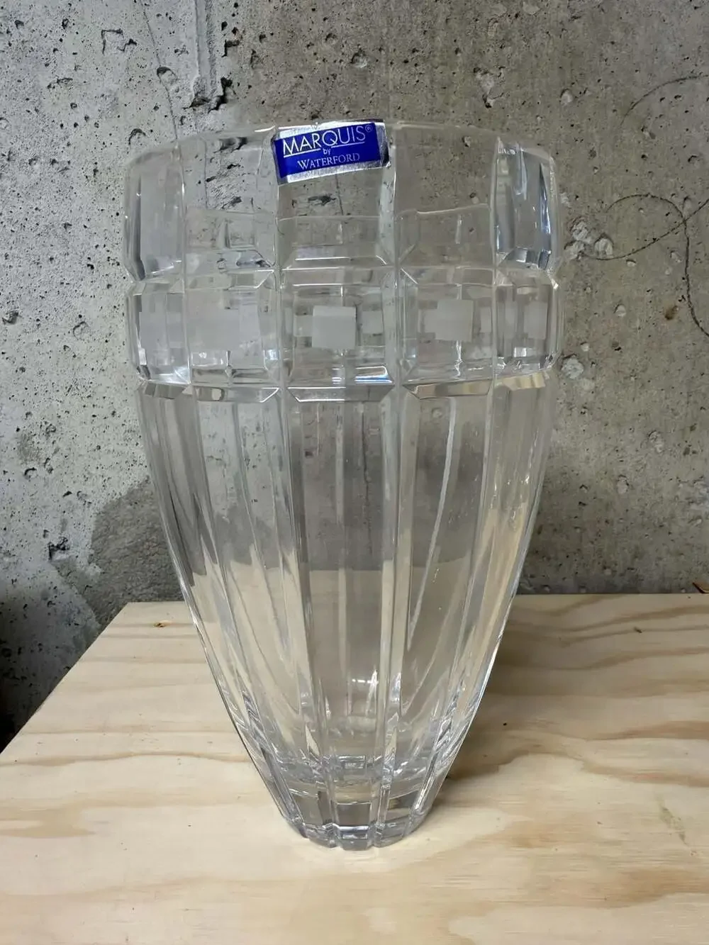 Marquis by Waterford Quadrata Crystal Vase 8-inch